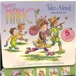 Fancy Nancy Take-Along Storybook Set 5 + 1 Book Collection Jane O'Connor Box Set